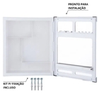 Armário Banheiro Espelheira Sobrepor E Embutir | Com Perfil D